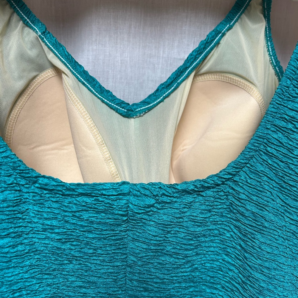 Jade green one piece swimsuit size 24W ocean cruise quality pool party lake - Picture 4 of 13